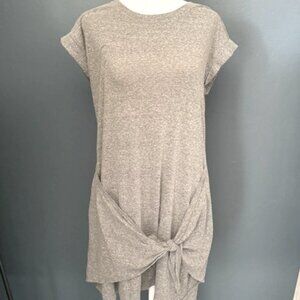 Aerie, Gray Cotton Tee Lounge Dress, Sz. M